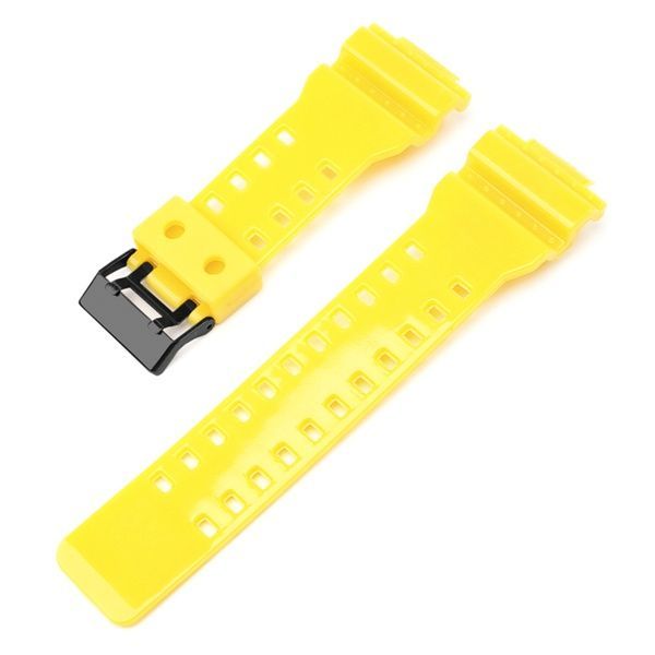 Ремінець для Casio G-Shock GA-100/110/120 Yellow-Glossy BK 1051-1187 фото