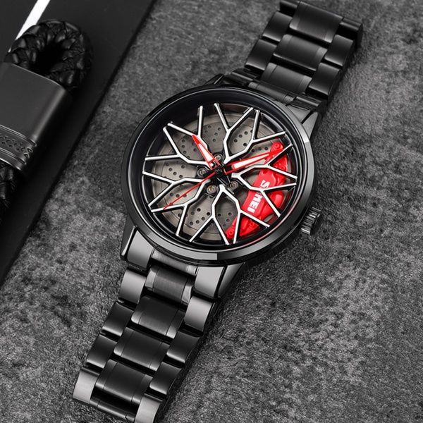 Skmei 1990D Black Red-Silver 1080-1642 фото