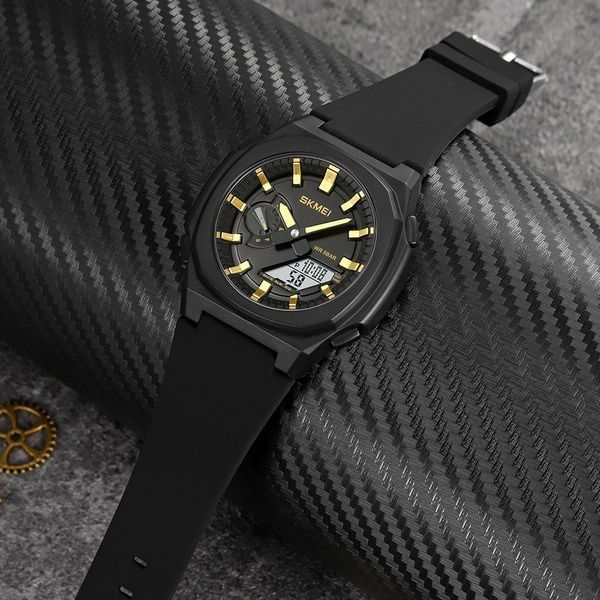 Skmei 2091BKGDWT Black-Gold-White 1080-2078 фото