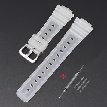 Ремінець для Casio G-Shock GA-2100/2110 Translucent Silver 1051-1151 фото