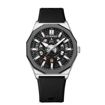 Curren 8437 Silver-Black 1008-0415 фото