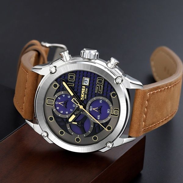 Skmei 2051SIBN Silver-Brown 1080-2071 фото