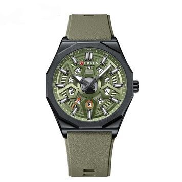 Curren 8437 Black-Green 1008-0417 фото