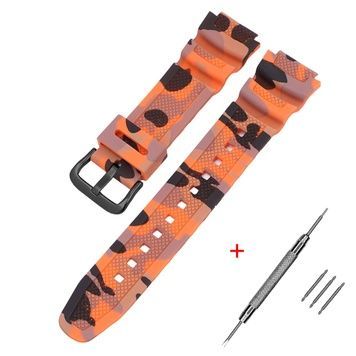 Ремінець для Casio G-Shock AQ-S800/AE-1200 Camo Orange BK 1051-0991 фото