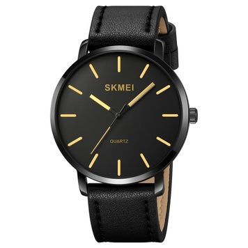 Skmei 1984LGD Gold-leather belt 1080-2362 фото