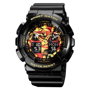 Skmei 1832CMBKGD Black-Gold Camo SALE 1080-0986 фото