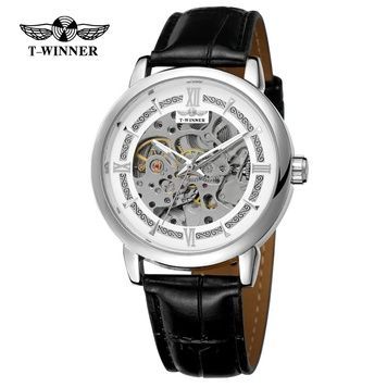 Forsining 8173 Silver-White Leather 1059-0225 фото