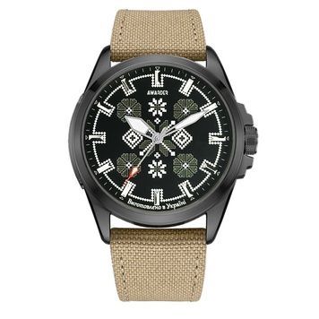 Awarder Embroidery Black-Army Green Khaki Battery 10ATM 1202-0035 фото