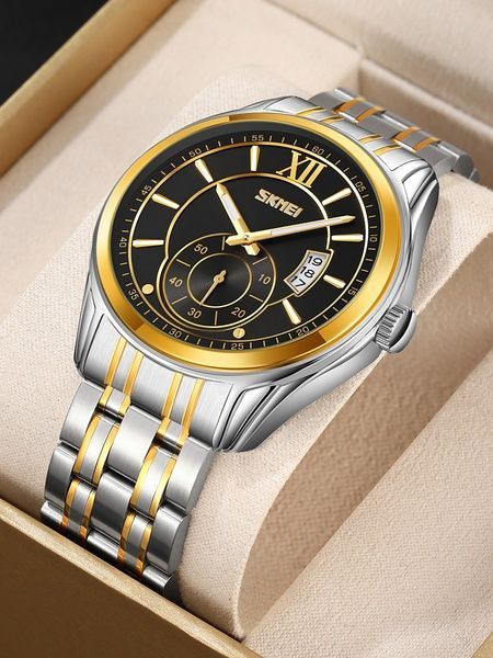 Skmei 9319TGDBK Silver-Gold-Black 1080-2761 фото