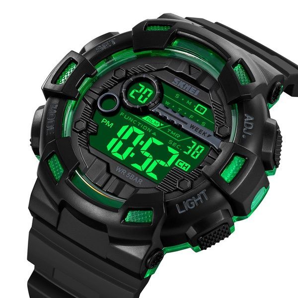 Skmei 2110BKGN Black-Green SALE 1080-2102 фото