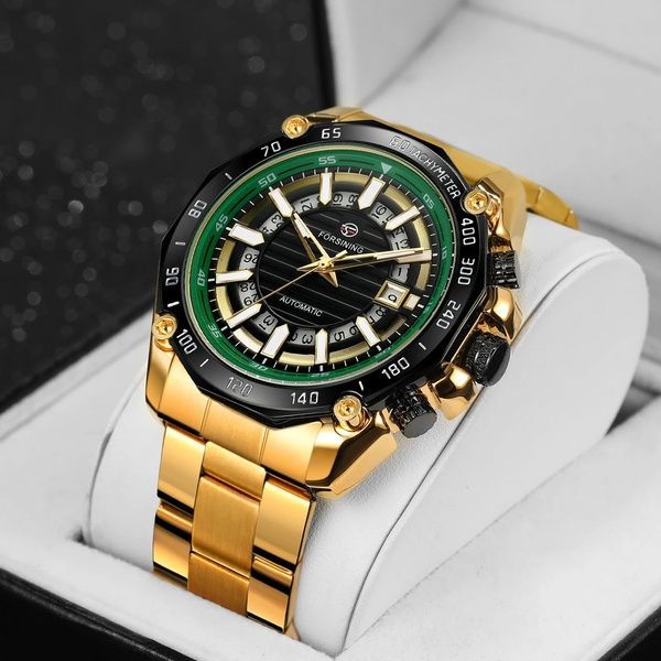 Forsining 8279 Gold-Black-Green 1059-0301 фото