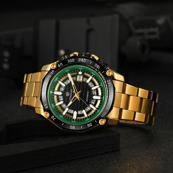 Forsining 8279 Gold-Black-Green 1059-0301 фото