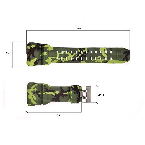 Ремінець для годинника Skmei 1520CMGN Camo Green 1051-0522 фото