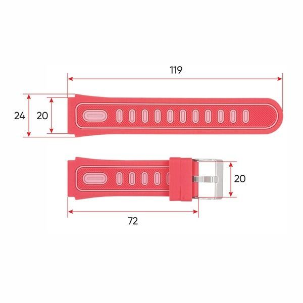 Ремінець для смарт годинника DF91 Pink 1051-0713 фото