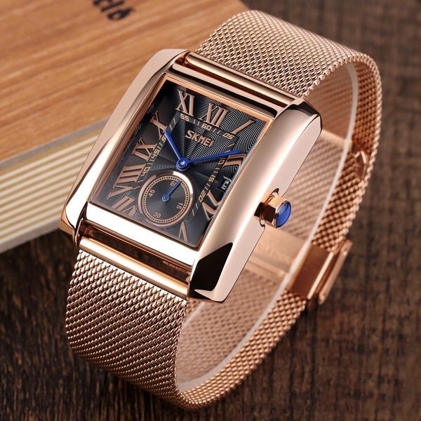 Skmei 9191RGBK Rose Gold-Black 1080-2457 фото