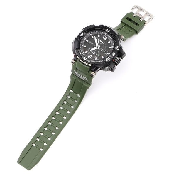 Ремінець для Casio G-Shock GW-A1000/GW-4000/GA-1000 Army Green Silver 1051-1119 фото