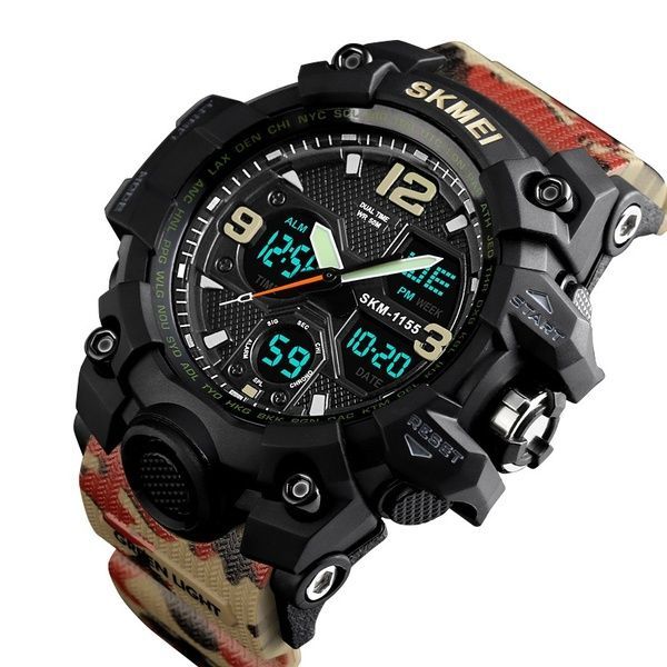Skmei 1155BCMRD Black-Camo Red 1080-1056 фото