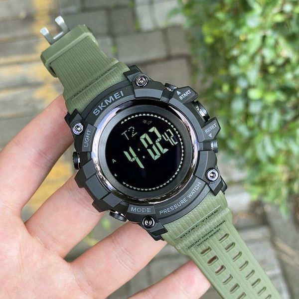 Skmei 1358AG Army Green Smart Watch Compass 1080-0839 фото