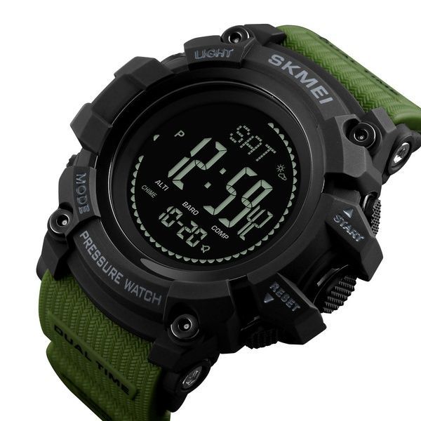 Skmei 1358AG Army Green Smart Watch Compass 1080-0839 фото