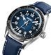 Skmei 9232LSIBU Silver-Blue-Leather Strap 1080-2347 фото 2