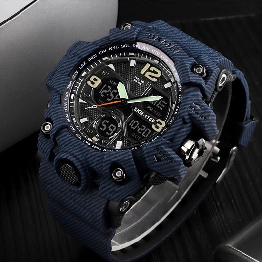 Skmei 1155BDMBU denim blue 1080-0908 фото