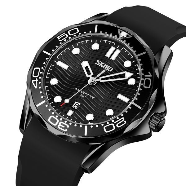 Skmei 9276PBKBK Black-Black Silicone Strap 1080-1555 фото