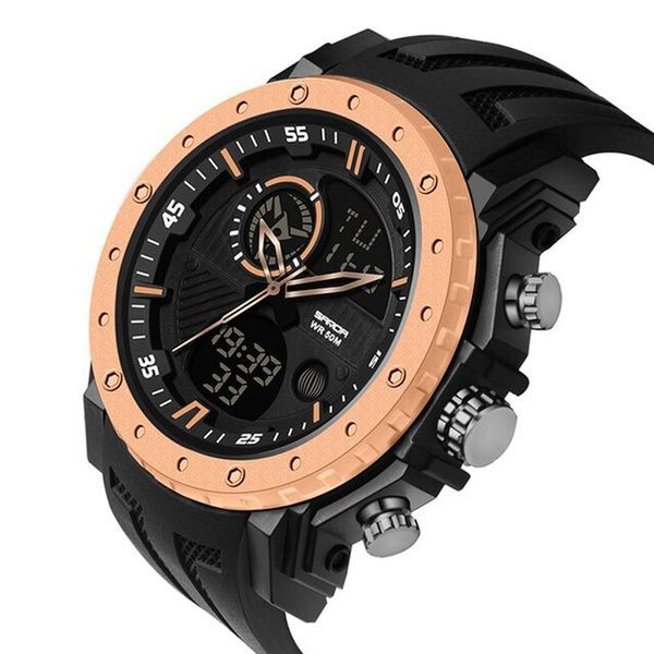 Sanda 6012 Black-Rose Gold 1044-0149 фото