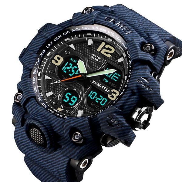 Skmei 1155BDMBU denim blue 1080-0908 фото